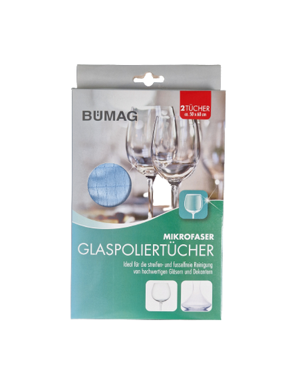 Glaspoliertuch 2 Stück