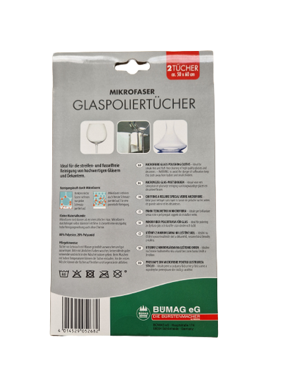 Glaspoliertuch 2 Stück