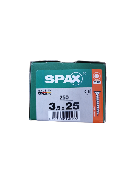 Spax Senkkopf 3,5x25 Torx 250 Stück