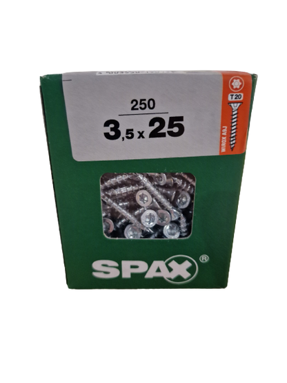 Spax Senkkopf 3,5x25 Torx 250 Stück