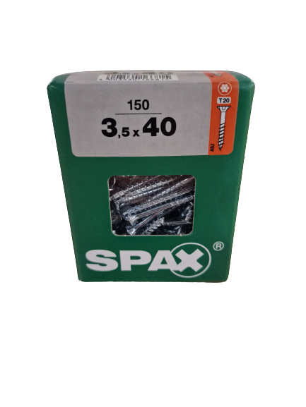 Spax Senkkopf 3,5x40 Torx 150 Stück