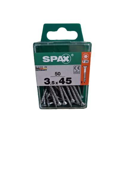 Spax Senkkopf 3,5x45 Torx 50 Stück