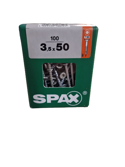 Spax Senkkopf 3,5x50 Torx 100 Stück