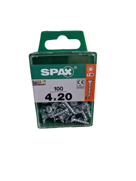 Spax Senkkopf 4x20 Torx 100 Stück