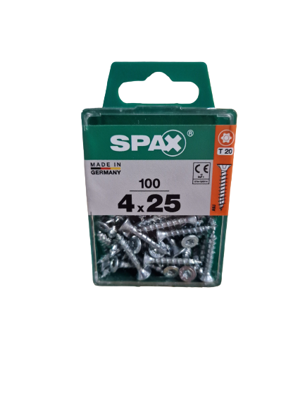 Spax Senkkopf 4x25 Torx 100 Stück