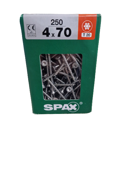 Spax Senkkopf 4x70 Torx 250 Stück