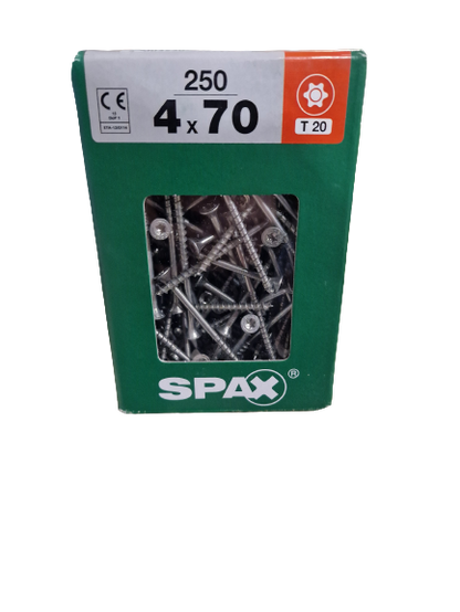 Spax Senkkopf 4x70 Torx 250 Stück