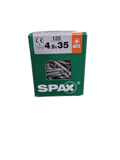 Spax Senkkopf 4,5x35 Torx 125 Stück