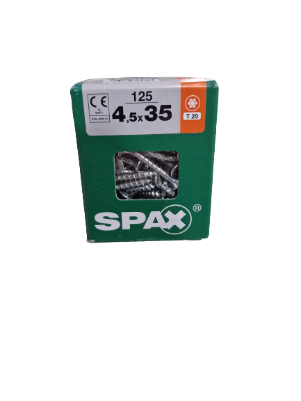 Spax Senkkopf 4,5x35 Torx 125 Stück