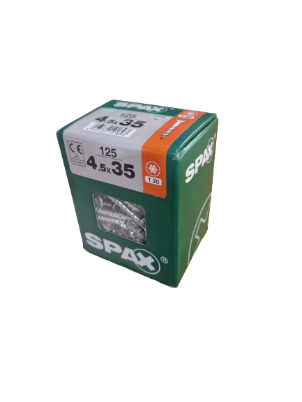 Spax Senkkopf 4,5x35 Torx 125 Stück