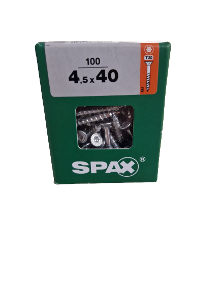 Spax Senkkopf 4,5x40 Torx 100 Stück