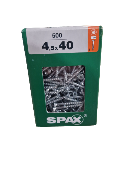 Spax Senkkopf 4,5x40 Torx 500 Stück