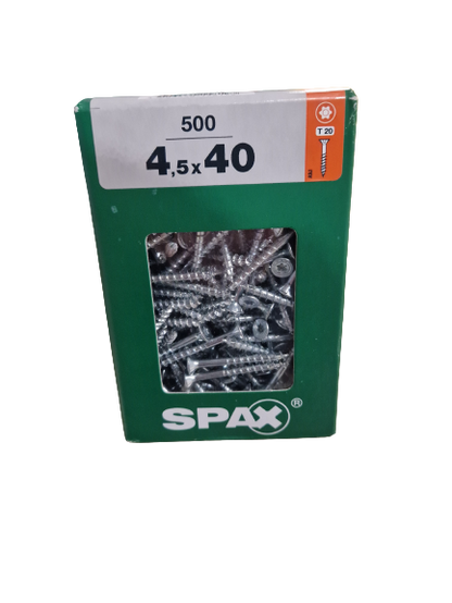 Spax Senkkopf 4,5x40 Torx 500 Stück