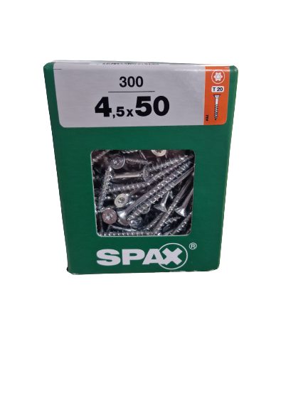 Spax Senkkopf 4,5x50 Torx 300 Stück