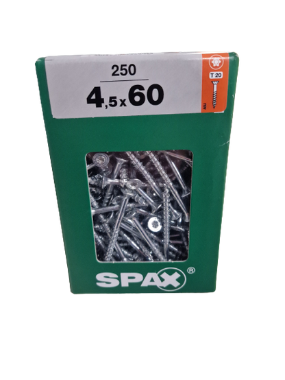 Spax Senkkopf 4,5x60 Torx 250 Stück