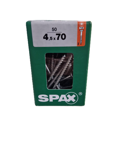 Spax Senkkopf 4,5x70 Torx 50 Stück