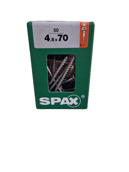 Spax Senkkopf 4,5x70 Torx 50 Stück