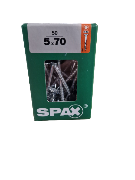 Spax Senkkopf 5x70 Torx 50 Stück