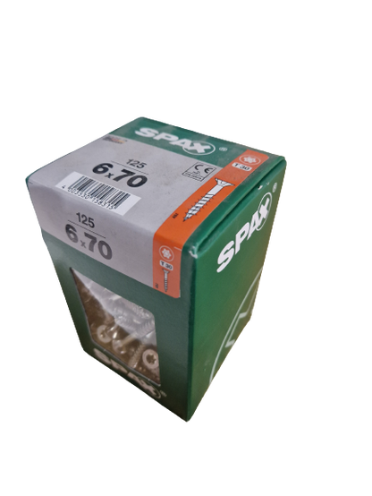 Spax Senkkopf 6x70 Torx 125 Stück