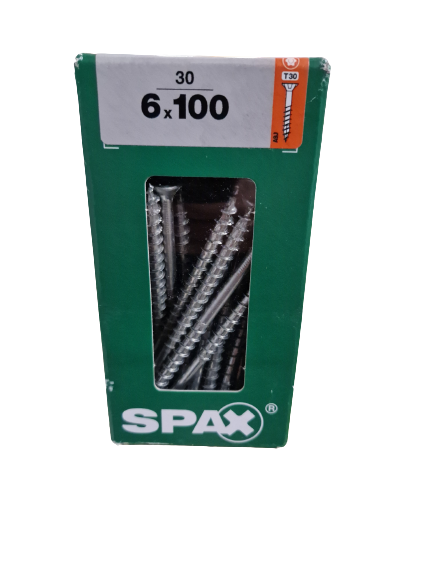 Spax Senkkopf 6x100 Torx 30 Stück