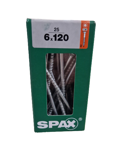 Spax Senkkopf 6x120 Torx 25 Stück