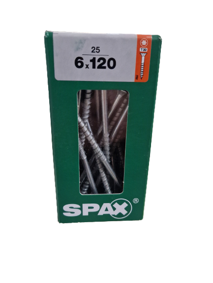 Spax Senkkopf 6x120 Torx 25 Stück