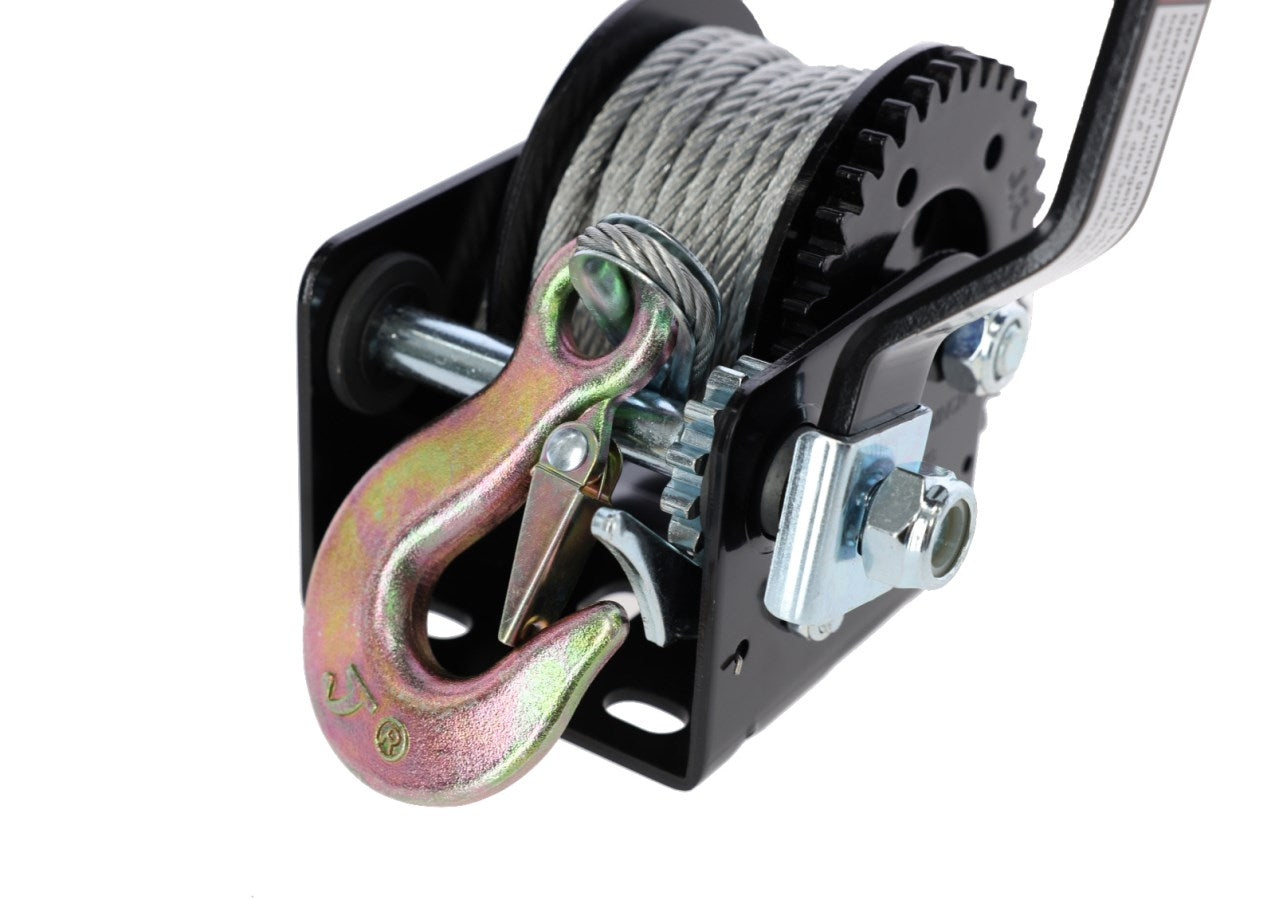 Kerbl Hand-Seilwinde mit 10m Seil ø 5mm | max. Zuglast 360 kg