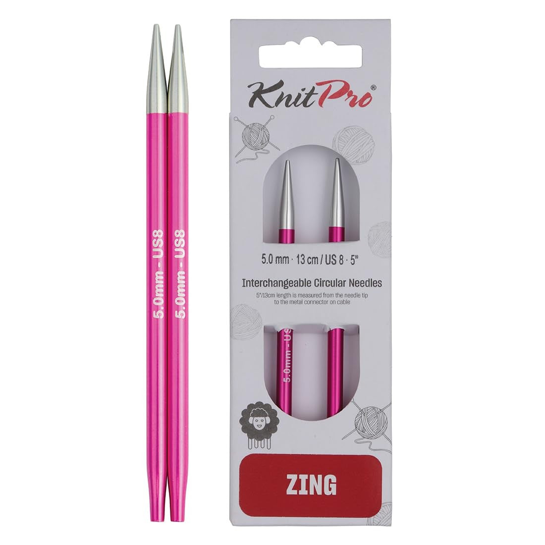 Knit Pro Zing Nadelspitzen normal