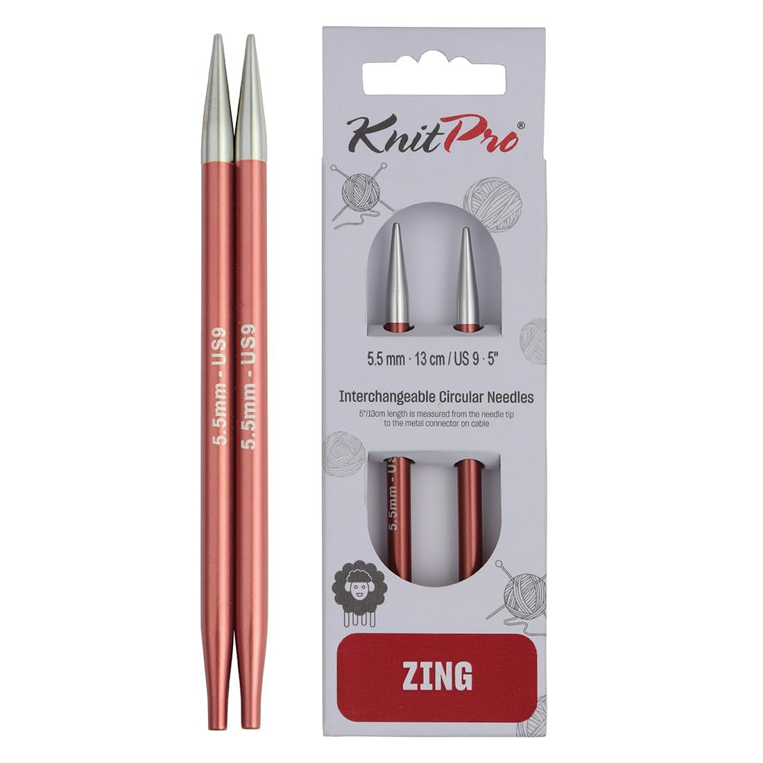 Knit Pro Zing Nadelspitzen normal