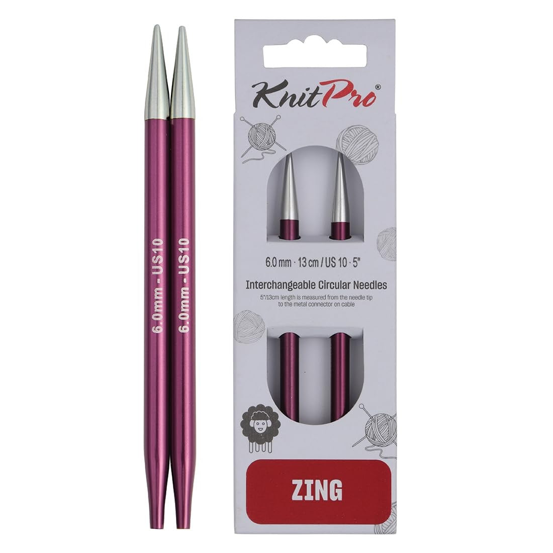 Knit Pro Zing Nadelspitzen normal