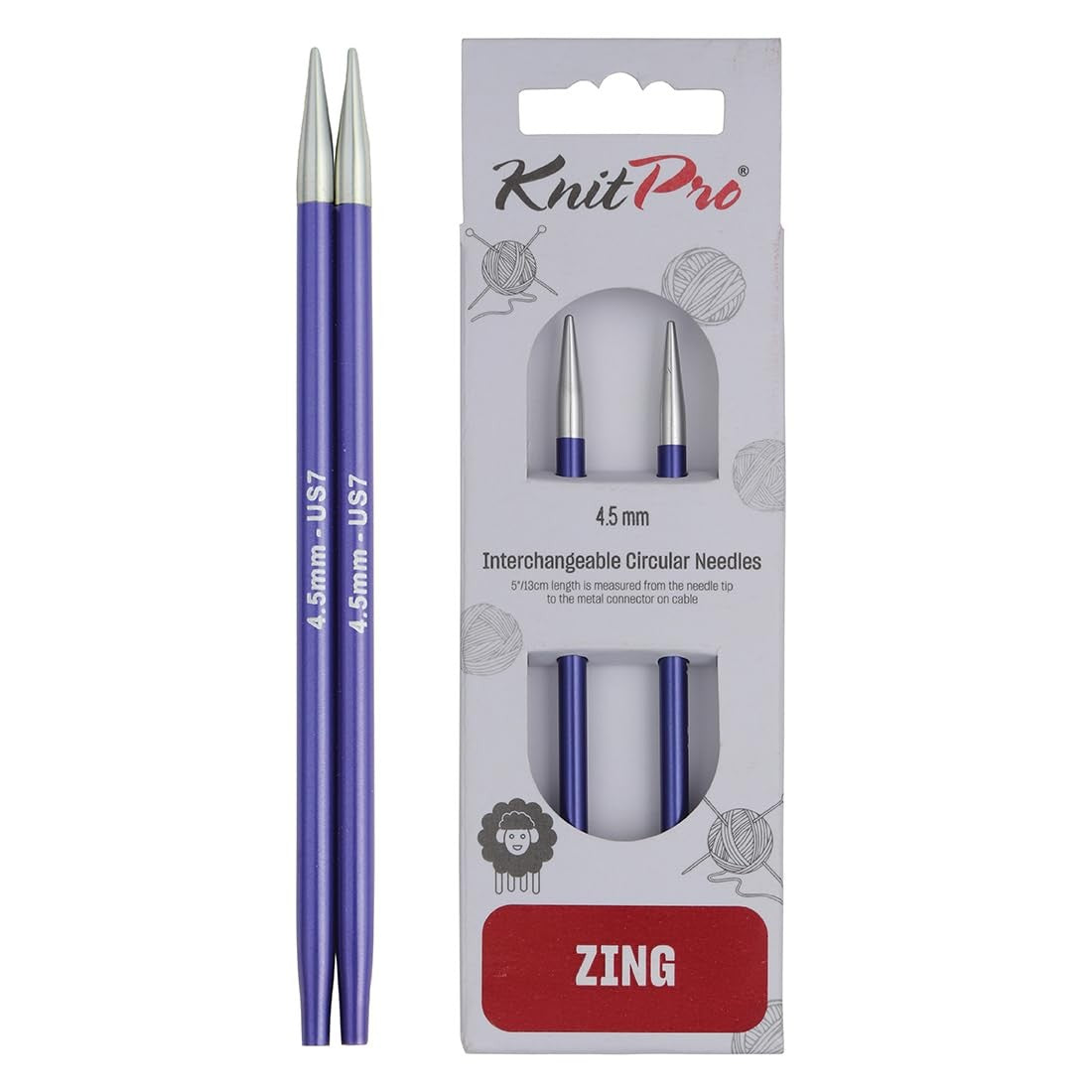 Knit Pro Zing Naelspitz kurz