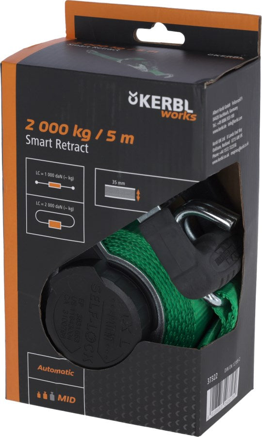 Kerbl Automatikzurrgurt | grün 2000kg [35mm/5m]