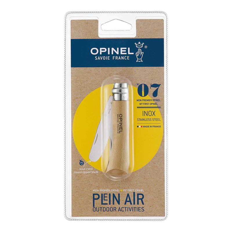 Opinel Nr.7 | Kindermesser mit Buchenholzgriff 