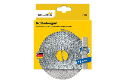 Schellenberg Rolladengurt "Maxi" | 12 m lang | grau