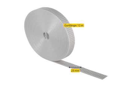 Schellenberg Rolladengurt "Maxi" | 12 m lang | grau