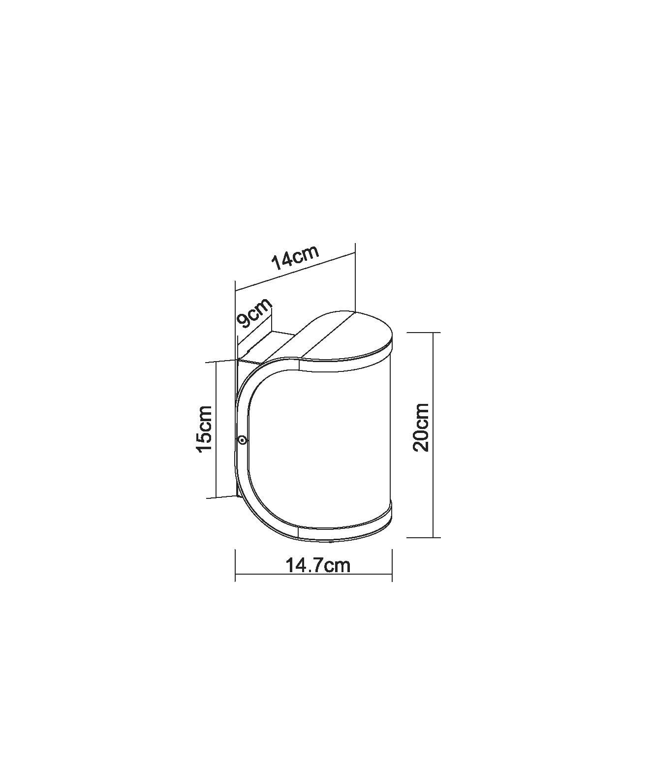 Segga Wandleuchte Aluminium