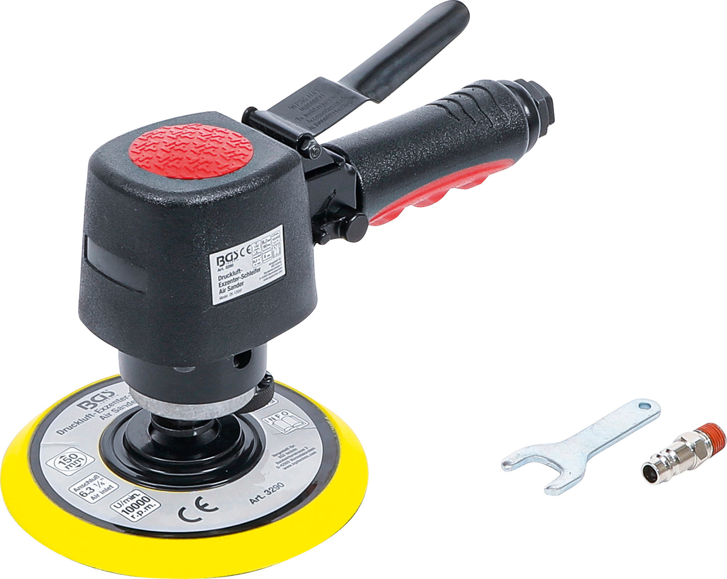 BGS Druckluft-Exzenterschleifer 150 mm Klettaufnahme