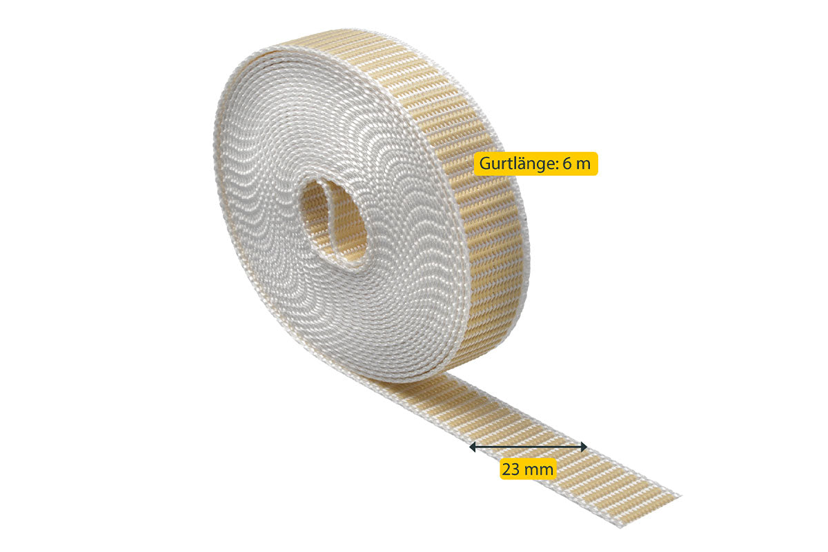 Schellenberg Rolladengurt "Maxi" | 6 m lang | beige