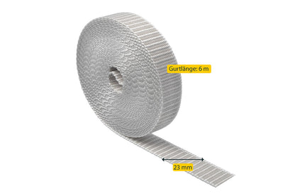 Schellenberg Rolladengurt "Maxi" | 6 m lang | grau