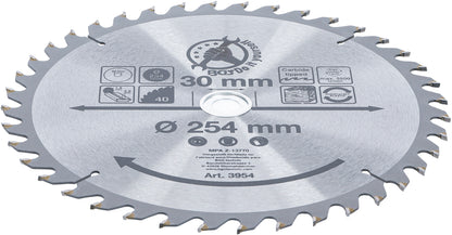 Hartmetall-Kreissägeblatt Ø 254 x 30 x 3,2 mm