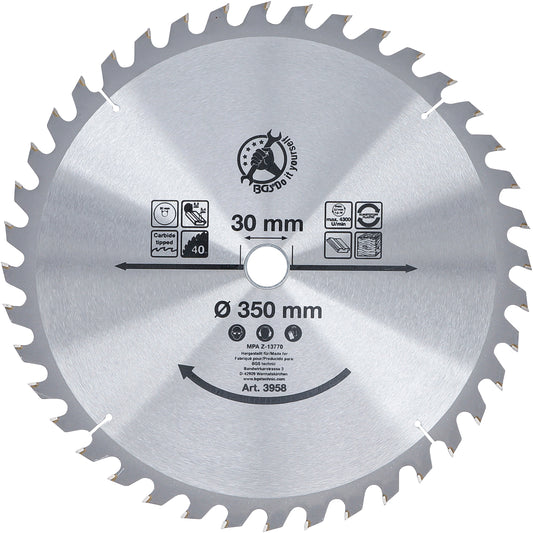 Hartmetall-Kreissägeblatt Ø 350 x 30 x 3,4