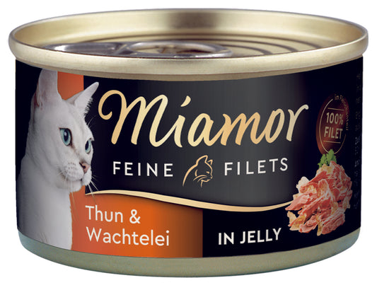 Miamor Feine Filets Thunfisch & Wachtelei, Dose 100 g