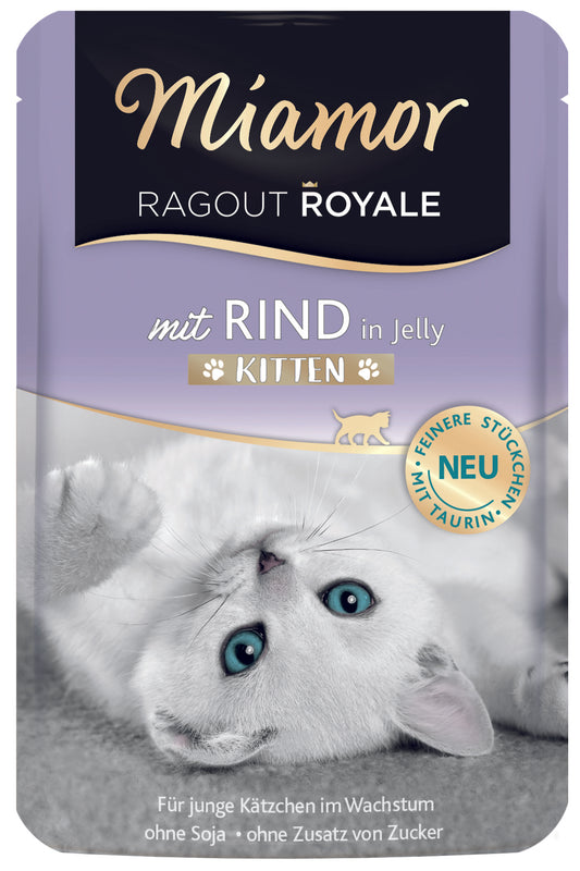 Miamor Ragout Royal Kitten Rind, Portionsbeutel 100 g