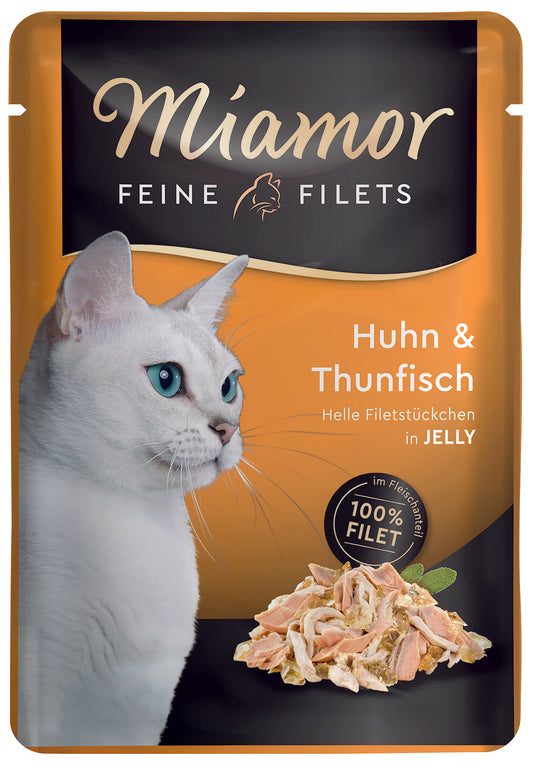 Miamor Feine Filets Huhn & Thunfisch, Portionsbeutel 100 g