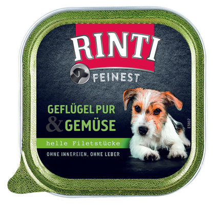 Rinti Feinest Geflügel & Gemüse, Schale 150 g