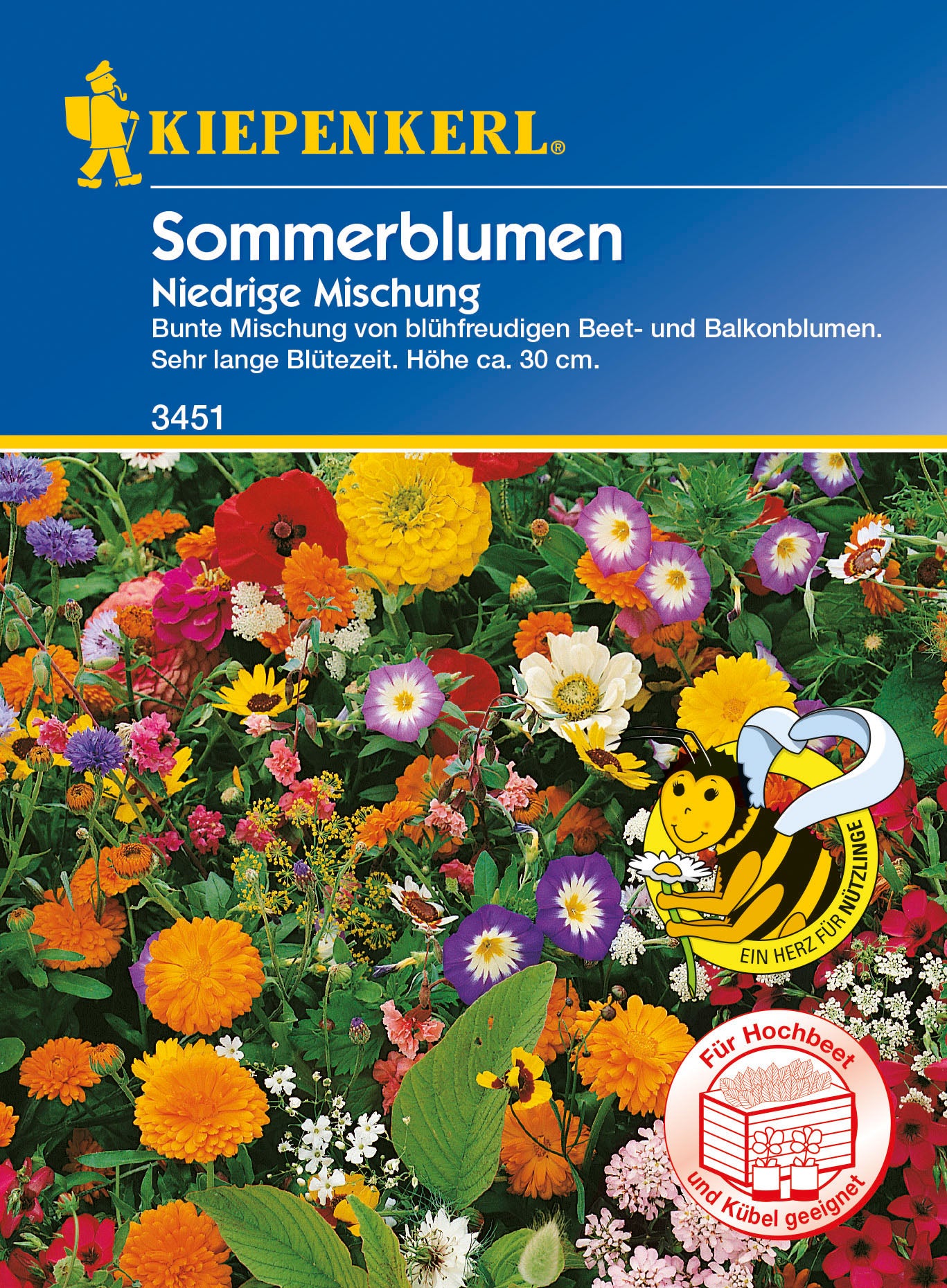 Blumenmischung Niedrige Sommerblumen