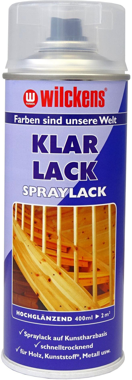Wilckens Klarlack- Spray 400ml | farblos hochglänzend