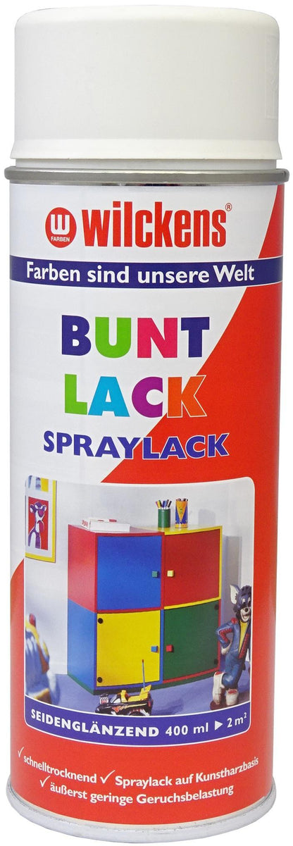 Wilckens Spraylack Reinweiß 400ml | seidenglänzend (RAL 9010)