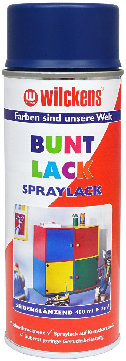 Wilckens Spraylack Saphirblau 400ml | seidenglänzend (RAL 5003)