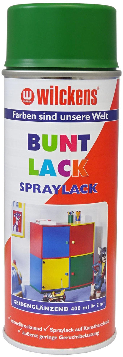 Wilckens Spraylack Laubgrün 400ml | seidenglänzend (RAL 6002)
